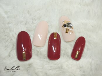 アンベリール 横浜店(Embellir)/（398）秋ビジューネイル