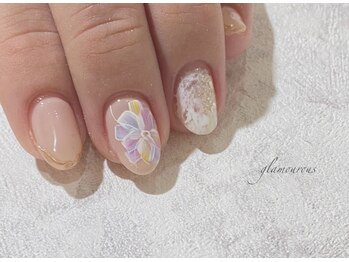 プログレス 東久留米店(PROGRESS)/フラワーアートネイル