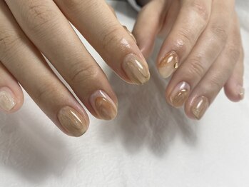 アイネイルズ 渋谷店(I nails)/ベージュちゅるんネイル