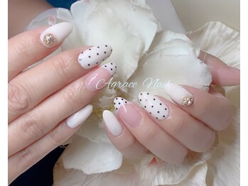アグラスデボーテ(Agrace de Beaute)/ドットネイルフレンチ