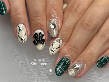 シマー(Shimmer)/クリスマスネイル