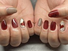 エアネイル(eA NAIL)/ハート/定額＋アート追加/¥8380