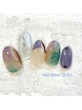 ネイルサロン クイル(QUILL)/３月くすみカラー（１）