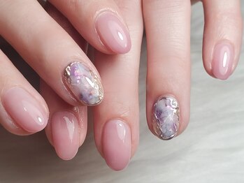 ナーゲルシャイニー(Nagelshiny)/大理石ネイル