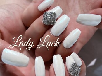 レディラック バイ キャンアイドレッシー(Lady Luck by Can I Dressy)/オーロラホワイトネイル