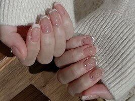 白xシルバーフレンチ