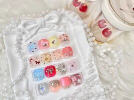 フット★親指ビジュー定額