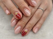 ネイルサロン ドゥ(Nail Salon Doux)/【ラテリア】いちごネイル