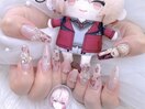 痛ネイル 推しネイル ヒョウ柄