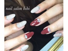ネイルサロン ビビ(bibi)/ボルドーネイル