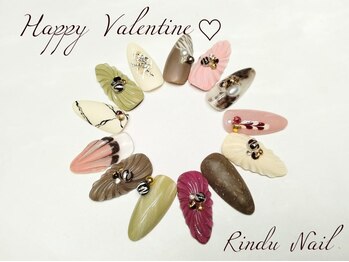 リンドゥネイル 上小田井店(Rindu Nail)/バレンタインネイル
