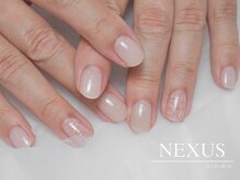 ネクサス(NEXUS)/夏の明るい色味でツイードネイル