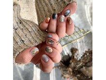 アズネイル シロコ(As nail Shiroko)の雰囲気（人と被らないニュアンスネイルはお洒落に仕上がります☆）