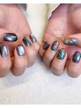 ウロネイルズ(ulo nails)/ブラック×カラフルニュアンス