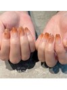 秋のニュアンスネイル
