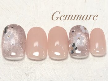 マグネットフラワー大人ネイル