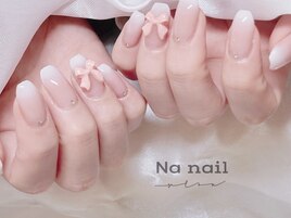 ベビーブーマー　リボンネイル