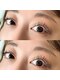 ミュー(professional beauty salon MYU)の写真/《人気No.1☆LEDマツエク120本》圧倒的モチ×軽い付け心地♪バラつきを抑えて綺麗なお目元が続く◎四ツ橋駅