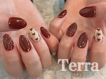 ネイルサロン テラブルー 渋谷店(Terra Blue)/ハートキルティングネイル