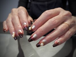 ラメXカラーグラデー