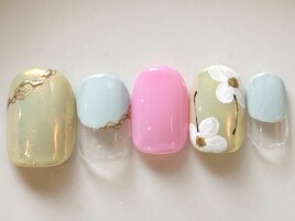 オーロラ×フラワー