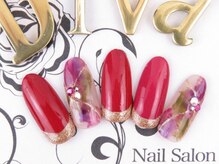 ネイルサロン ディーバ ギンザ(Nail salon Diva GINZA)/秋冬 レッド×ピンク