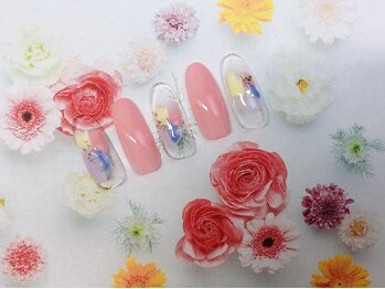 ネイルサロン&スクール ジーナ(GINA)/4月定額シンプルナチュラルカラ-