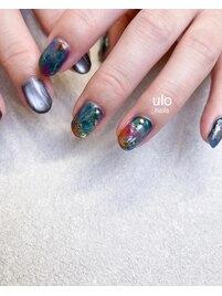 グリーンとピンクニュアンス