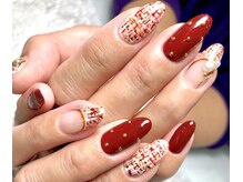 ラキネイル(LAKI Nail)の雰囲気（秋冬ネイル♪ツイードがポイントに♪）