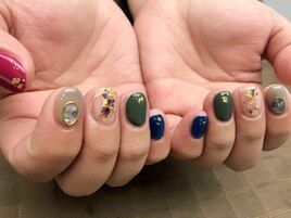 カラフル☆シェル×金箔