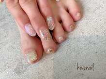 ハイブネイル(Hive nail)/クリアネイル/マーメイド/