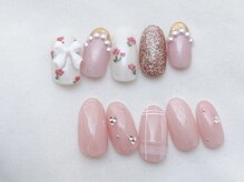 リーチェ ビューティアンドネイルサロン 大名店(Beauty&Nail Salon)/ピンクデザイン♪