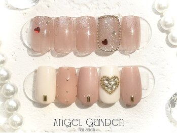 エンジェルガーデン 青山店(Angelgarden)/コーラルピンクデザイン