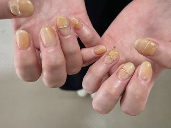 ミリネイルズ(milli nails)/もやもやオレンジ