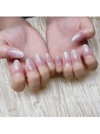 白ラメグラデーション