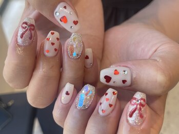 アース ネイルアンドアイラッシュ 甲府昭和店(HAIR & MAKE EARTH Nail&Eyelash)/デザイン　12500円