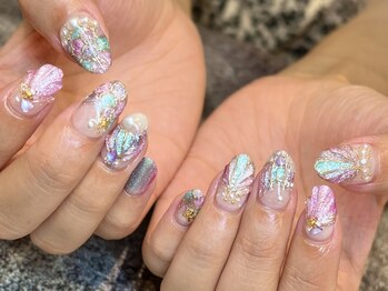 ラサンセリテ(la sincerite)の写真/口コミ高評価◆丸爪さんやチビ爪さん、ショートNAIL派さんも大満足◎爪が短くても映えるデザインをご提案♪