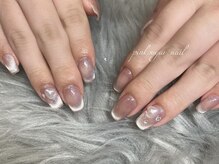 ピンクシュガーネイル(pink sugar nail)の雰囲気（流行りのうるうるマグネットも豊富に揃えてます♪）