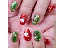 はあとねいる 宇都宮御幸ヶ原店/【青柳限定】ホリデーネイル