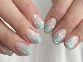 ラメグラデーション　yoko担当