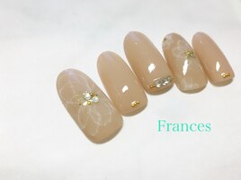 ふんわりお花ネイル