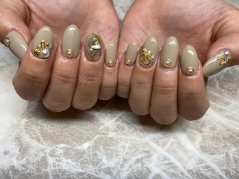 エステティックアンドネイル ローズ(ESTHETIC&NAIL Rose)/ワンカラー×ストーン