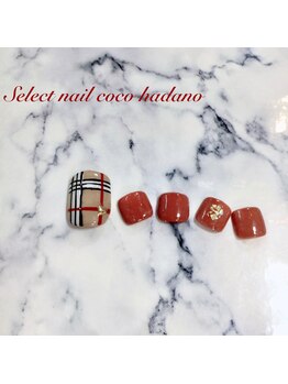 セレクトネイル ココ 秦野店(SELECT NAIL COCO)/フット バーバリー風