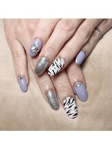 インプレス 鶴見店(Impress)/ゼブラ柄ネイル