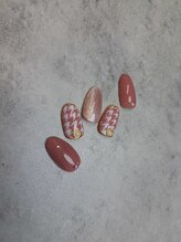 カフー(Kafuu)/千鳥格子ネイル