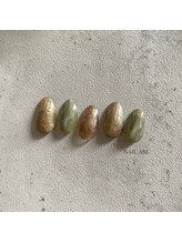 ネイル アル(NAIL ARU)/クレイジェルでアクセント☆