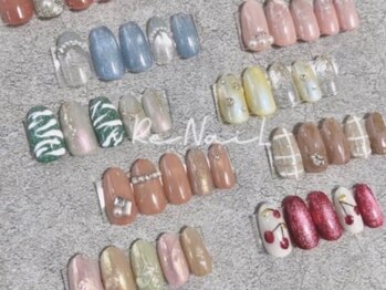 ビューティーエース リネイル(BeautyA×Re:NaiL)の写真/選べる定額メニュー★オフィス向けデザインコース・トレンドデザインコース/価格も選べるので通いやすい♪