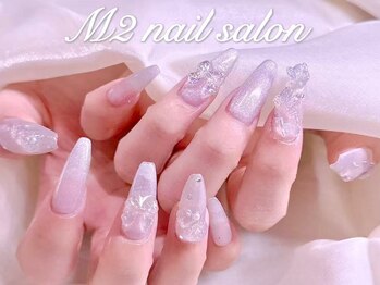 エムズ ネイルサロン(M2)/パープルマグネットネイル