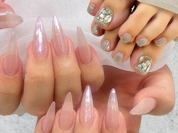 マーチ 弘前店(MARCH)の写真/【オープン記念】ハンドフット合わせて通常¥16747が驚異の50%OFF！流行りのネイルが¥7980～出来ちゃう♪