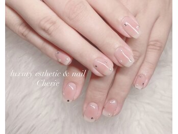 チークネイル×ストーン